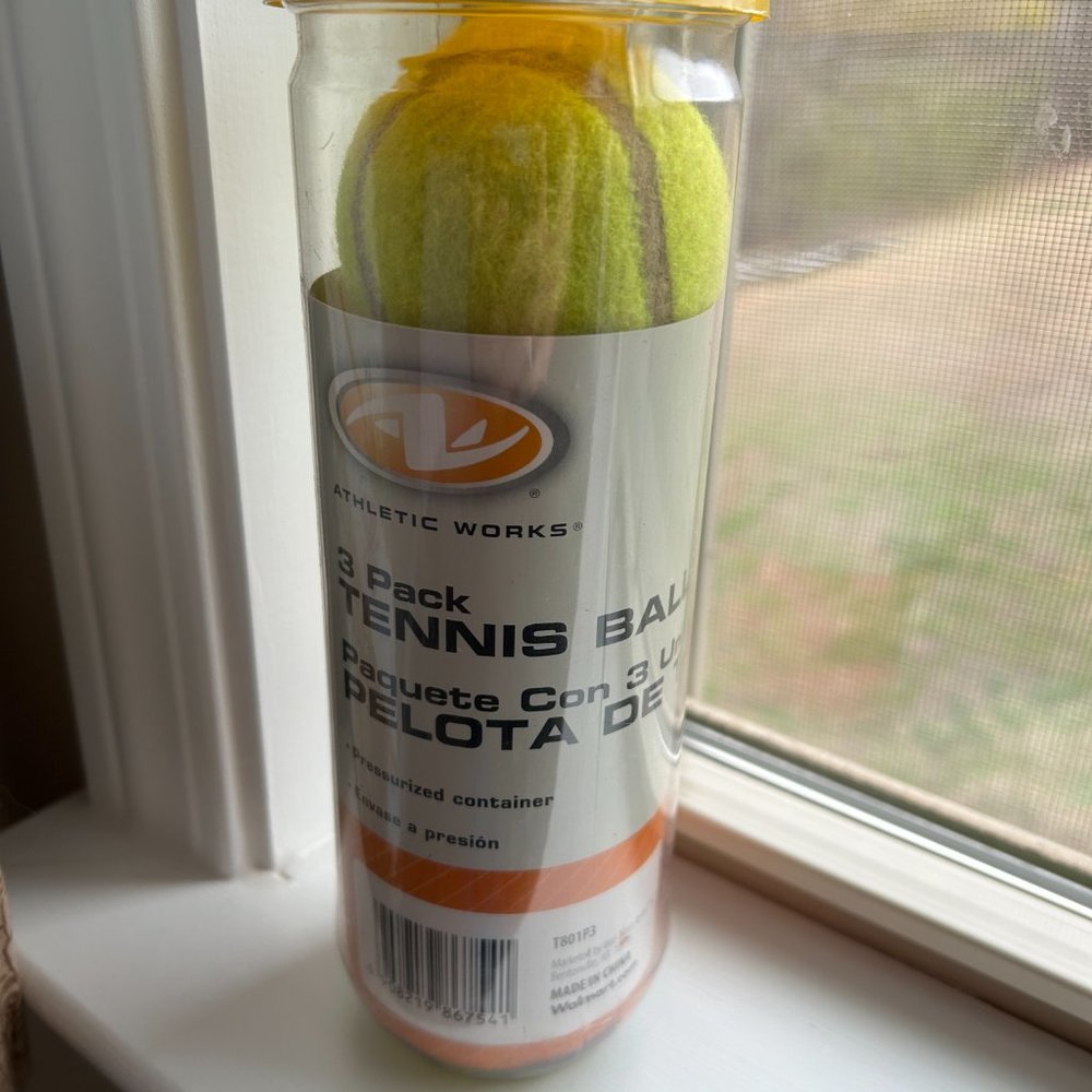 3 Pack Tennis Balls Athletic Works Toys Kids Pets Dogs